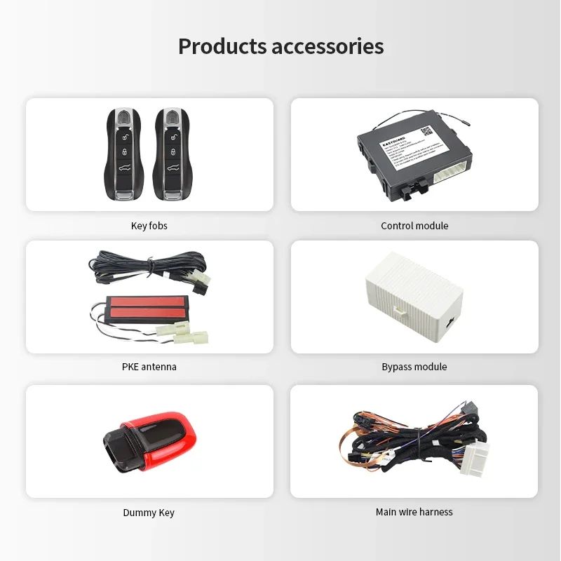 EASYGUARD CAN BUS Avviamento remoto PKE Kit adatto per 11-17 Cayenne/ 11-17 Cayenne New Energy Passive Keyless Entry