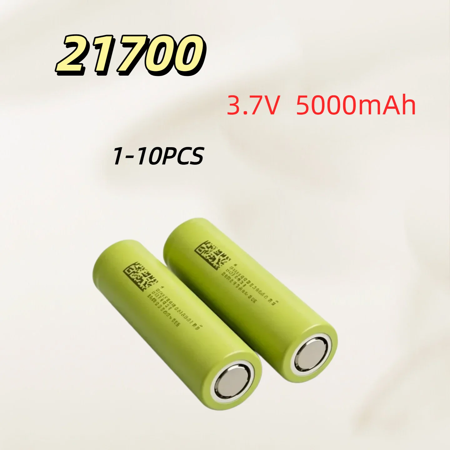 

21700-50E 5000mAh 3.7V Power Lithium Battery, for Electric Tools, Outdoor Power Bank, DIY Pack, Long Runtime