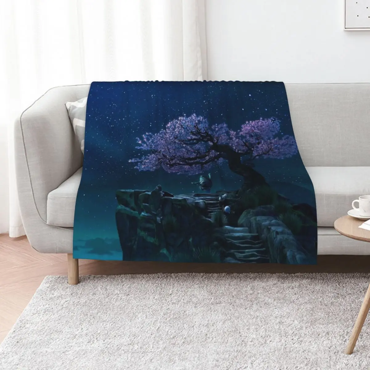 Master Oogway Throw Blanket Reusable Durable Soft Blanket for All Seasons
