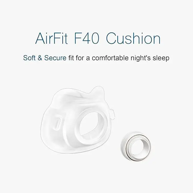 Compatible AirFit F40 Full Face Mask Replacement Cushion Soft Silicone Seal Cushion CPAP Respirator Mask Accessory M/L