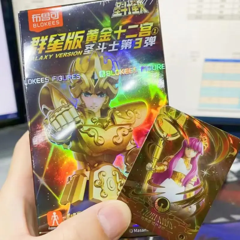 

Новый горячий оригинальный Blokees Saint Seiya слепая коробка Galaxy версия Vol.3 аниме фигурки модель собранная игрушка рождественские подарки игрушка