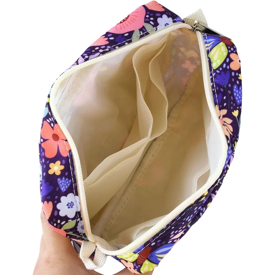 Custodia da viaggio impermeabile multifunzionale con cerniera per riporre oggetti portatili di notebook, trucco e forniture per ufficio, ideale per On-