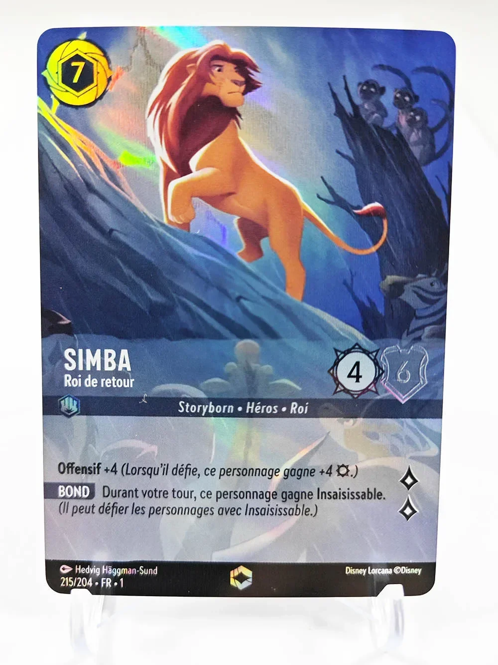 Disney Lorcana Proxy French/English/German Foil High Quality simba hades stitch tinker bell TCG Game Cards