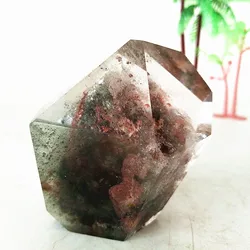 Natural Garden Phantom Crystal Quartz Freeform Stone Witchcraft Spiritual Meditation Healing Feng Shui Room Decor Ornament