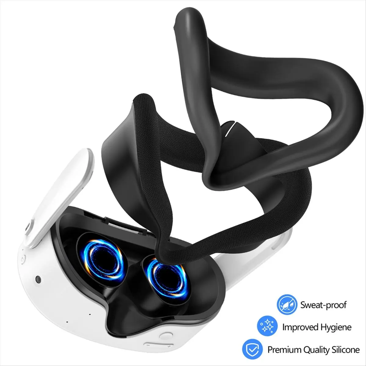 

【ABODE】Защитный чехол, ручки контроллера, VR, чехол, силиконовый чехол VR, лицевая крышка, крышка объектива для Meta Quest 3S, аксессуары B