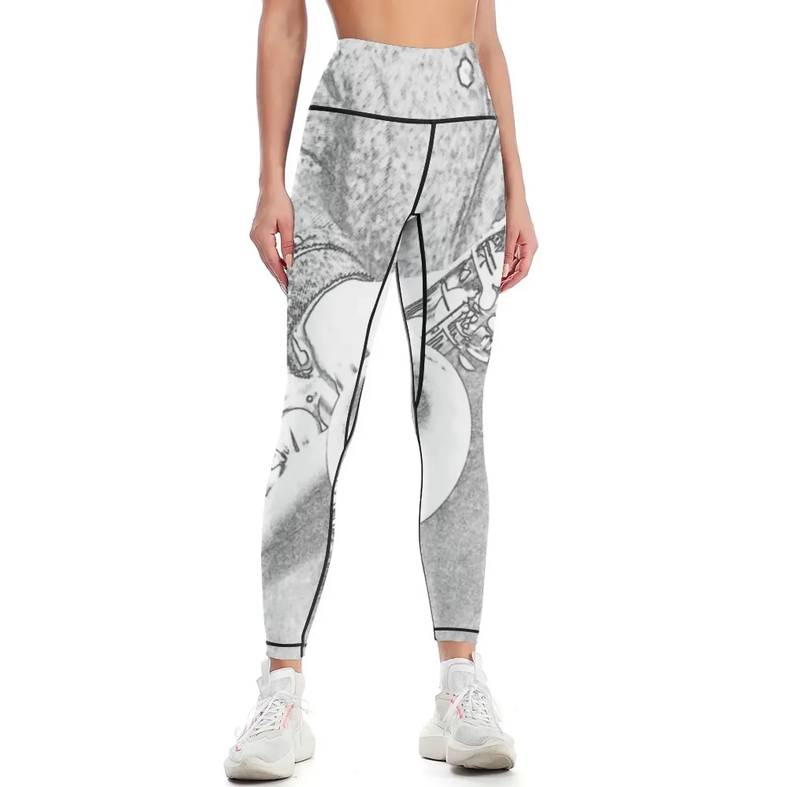 

saxophone player ... Leggings for fitness workout shorts Tight fitting woman exercise clothing for Womens Leggings