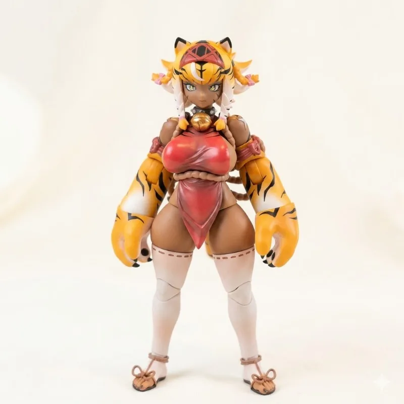 

【Ready Stock】 Snail Shell RPG-04 1/12 Tiger Girl Galu Painted With Bonus Action Figure/Toy/Collection/Gift