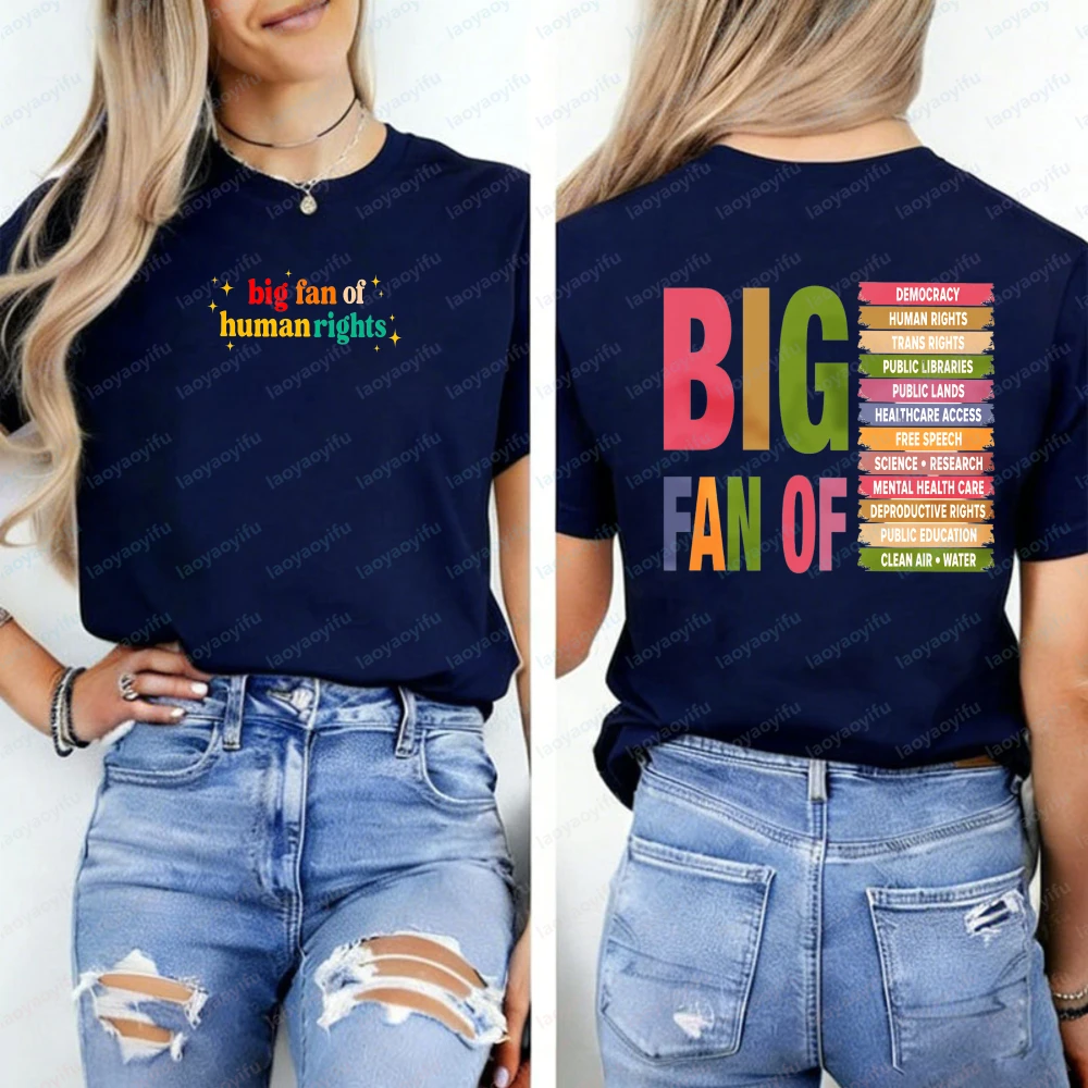 Big Fan of Human Rights Retro Vintage T-shirt Radicalized By Basic Decency Sweatshirt Everyone Welcome Hoodie Gift for Liberal