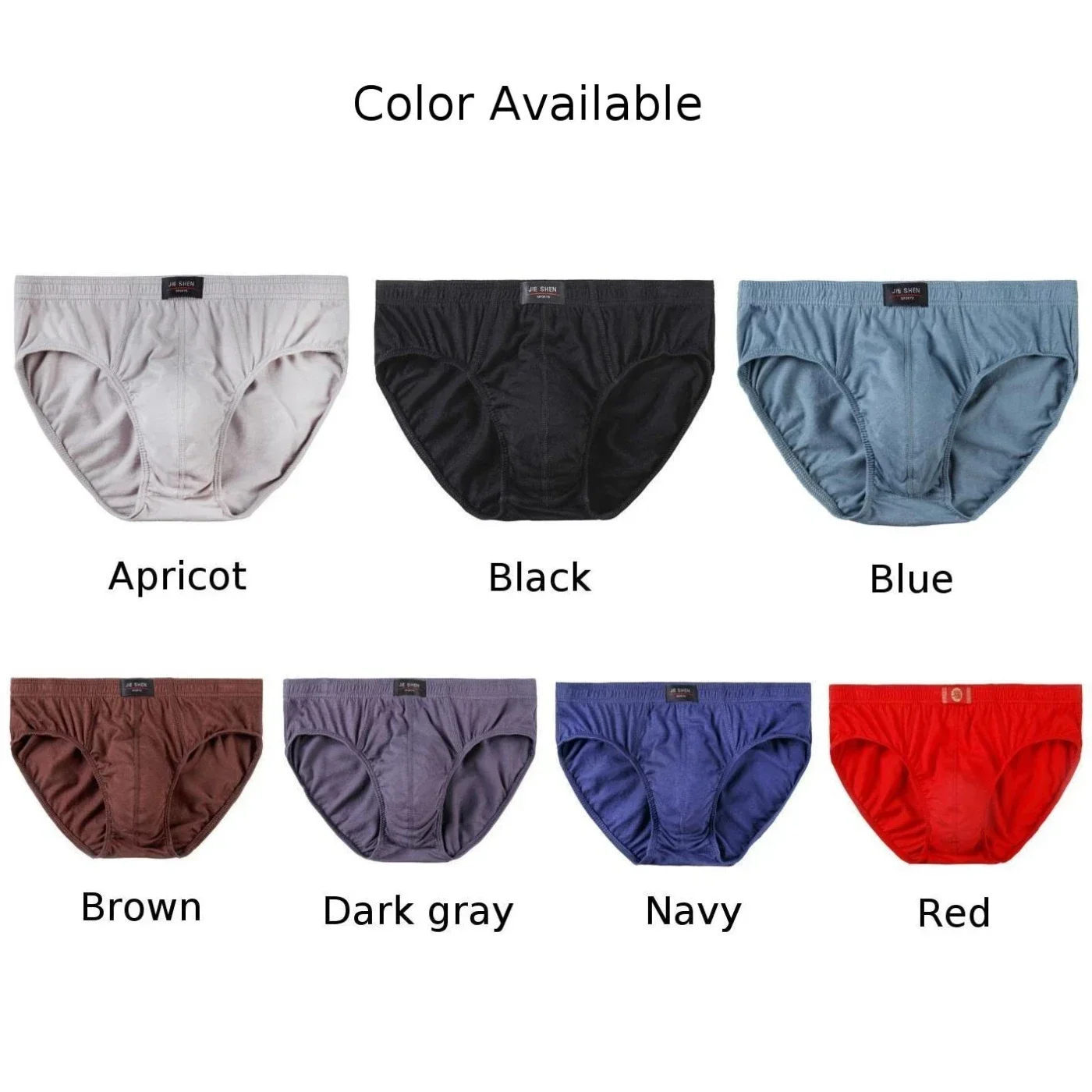 1pc Men\'s Cotton Pouch Briefs Shorts Underwear Middle-Aged And Elderly Underpants Breathable Plus Size Man Panties