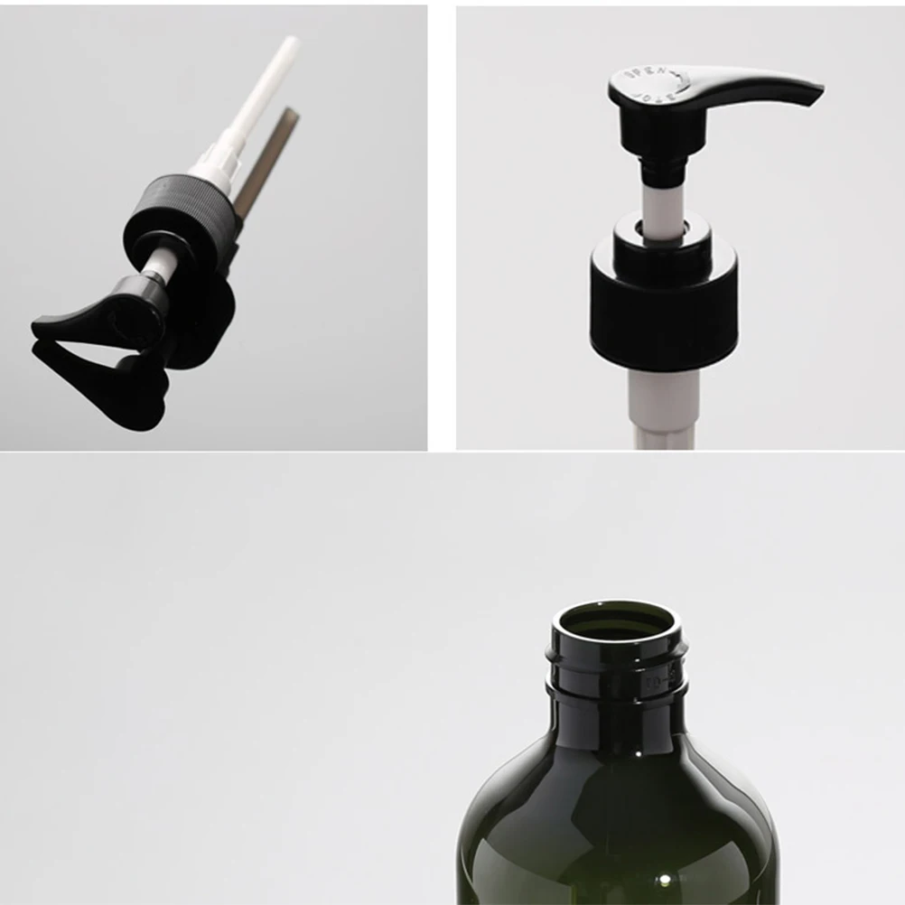 

300 Ml Green Shower Gel Bottle Drip Free Dispenser Hand Soap Pump Lotion Refillable Empty Shampoo Storage Plastic