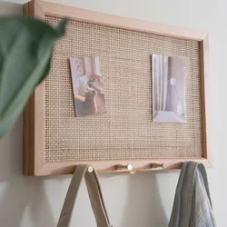 Rattan Electric Meter Box Covering Flip Up Electric Meter Box Entrance Distribution Box Decorative Painting Creative Home Decor