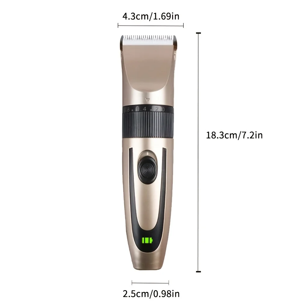 Rechargeable Hair Clipper & Scissors Set for Salons & Home Haircutting