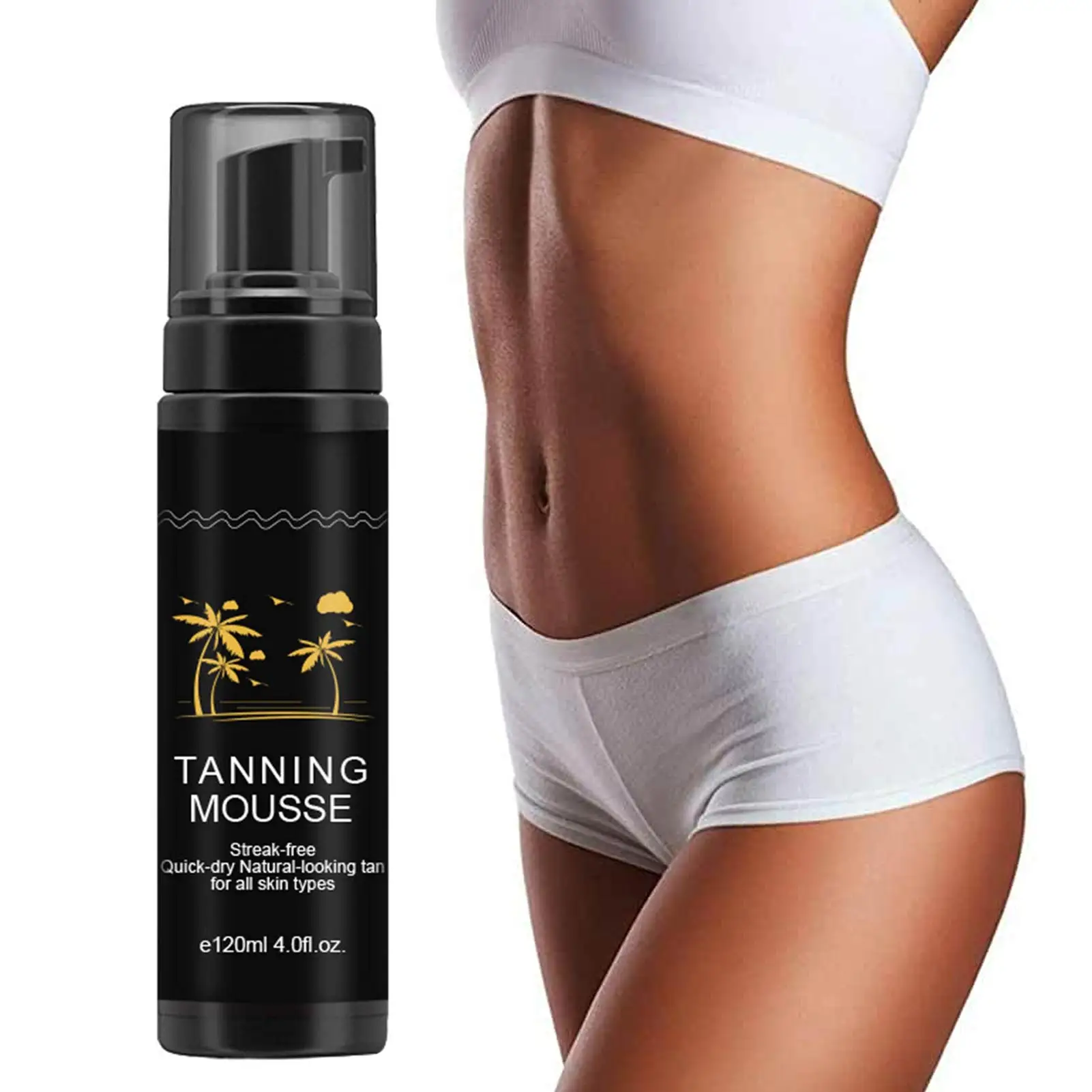 Self Tanning Mousse Natural Body Self-Tanner Hydrating Tanning Foam Self-Tanner For Face And Body Long-Lasting Bronzed Glow