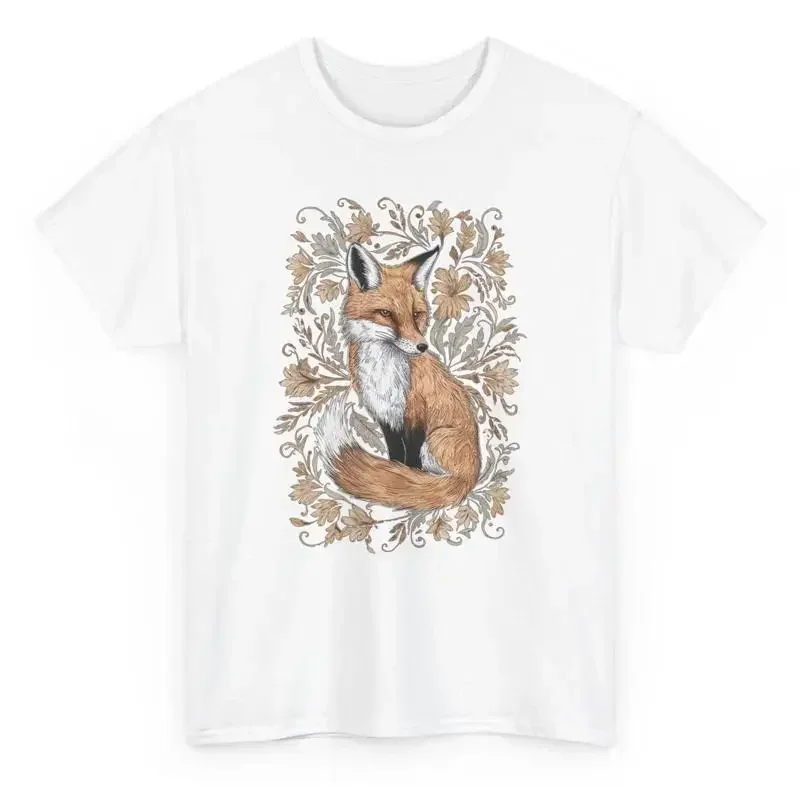 Aesthetic Fox Lover T Shirt Artistic Animals Cottagecore