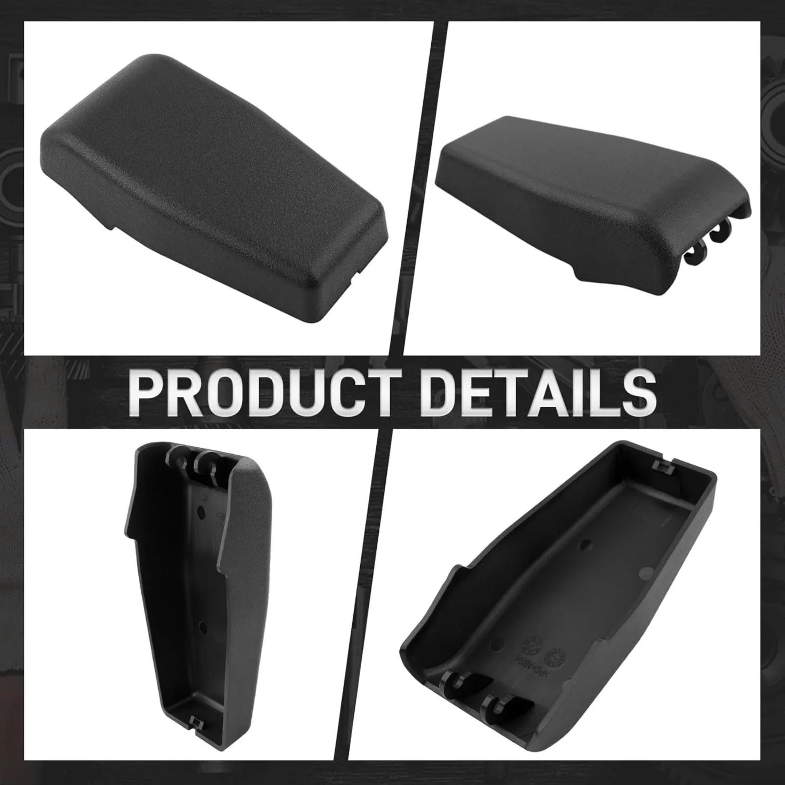 2Pcs Rear Window Hinge Liftgate Glass Trim Cover Replacement 68140033AA W0788C for Jeep Wrangler JK JKU 2007-2008-2009-2010-2017