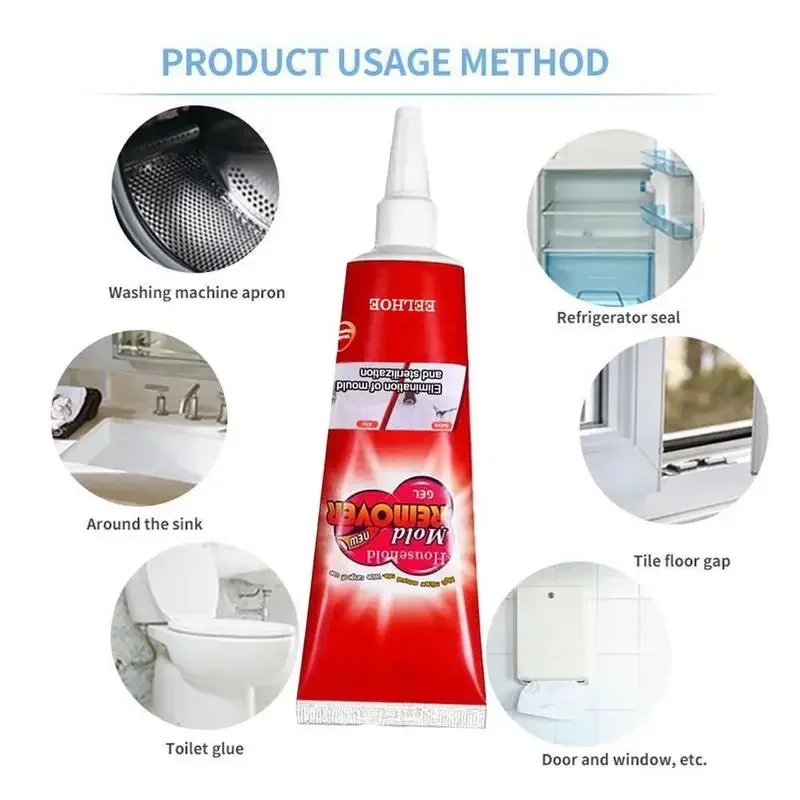 20g Mold Remover Gel Mildew Mold Remover for Ceramic Tile To Mold Mildew Cleaner Wall Mould Removal Ceramic Tile  Desiccant