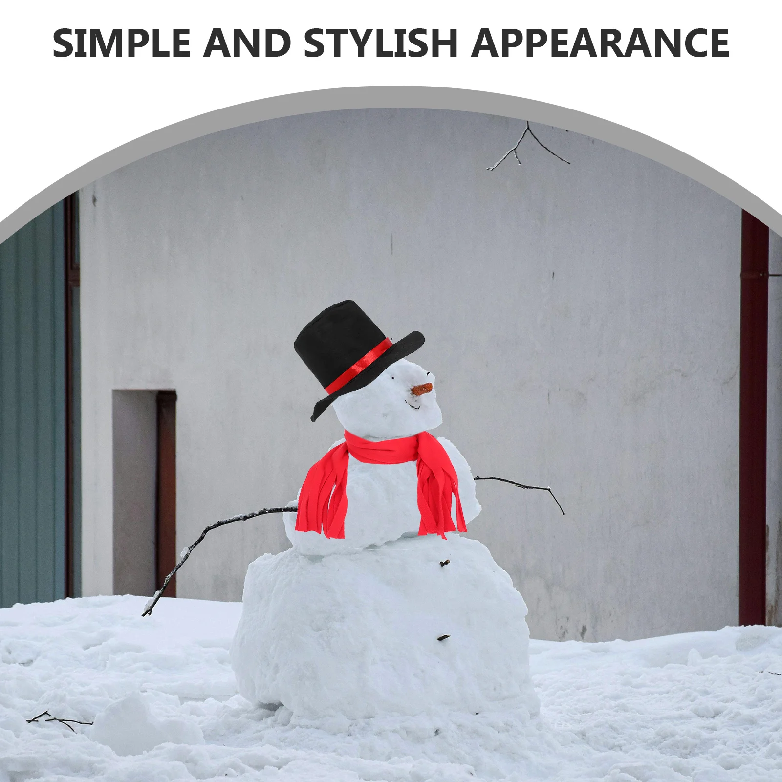 2 pezzi kit costume pupazzo di neve di Natale cappello sciarpa vacanza invernale cosplay forniture per feste di Natale pupazzo di neve vestito operato costume da festa di Natale