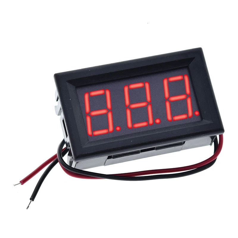 0.56inch LED Display Waterproof Digital Voltmeter Car Boat Motorcycle DC4.5V-30V Volt Voltage Meter Mini Tester Panel Ammeter