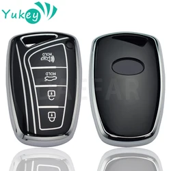 TPU Remote Key Case Cover Holder for Hyundai Genesis G80 Santa Fe 3DM Grand SantaFe 2018 IX45 EQUUS Azera T Grandeur HG Sedan