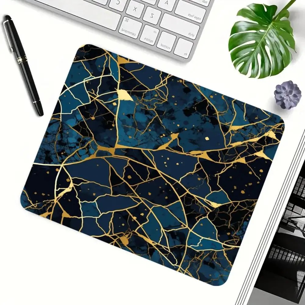 Luxury Gold Line Chinese Art Desk Pad mousepad large size game card pad bedroom learning games playmat
