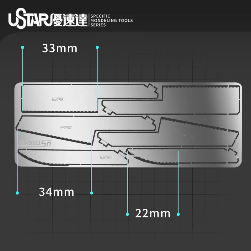 USTAR Profiled Mini Hand Saws Blade Military Used For Gundam Model Making Hobby Modeling Tools