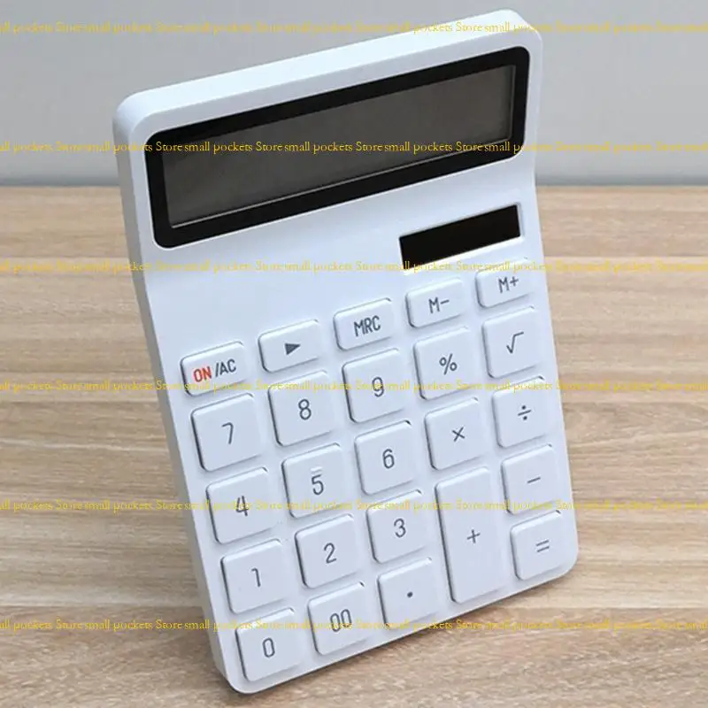 

R1WD Precise 12 Digit Calculator Solar Power with Large Display for Classroom Office