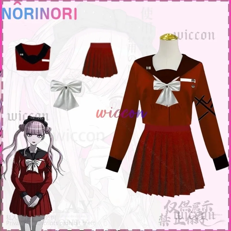 أنيمي لعبة المائة خط Tsukumo كاكو تأثيري حلي اليابانية جيراي كي الفتيات زي مدرسي JK فستان أحمر الوردي مخصص