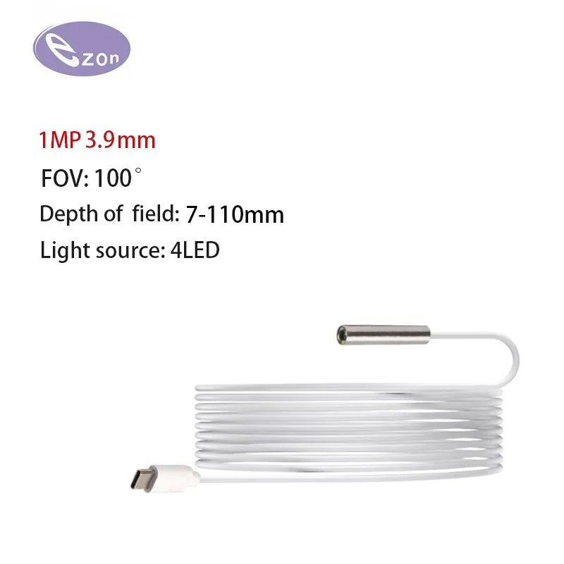 1mp-39mm-fov-100°-wide-angle-mini-sewer-inspection-endoscope-15m-type-c-soft-cord-ip67-waterproof-portable-endoscope