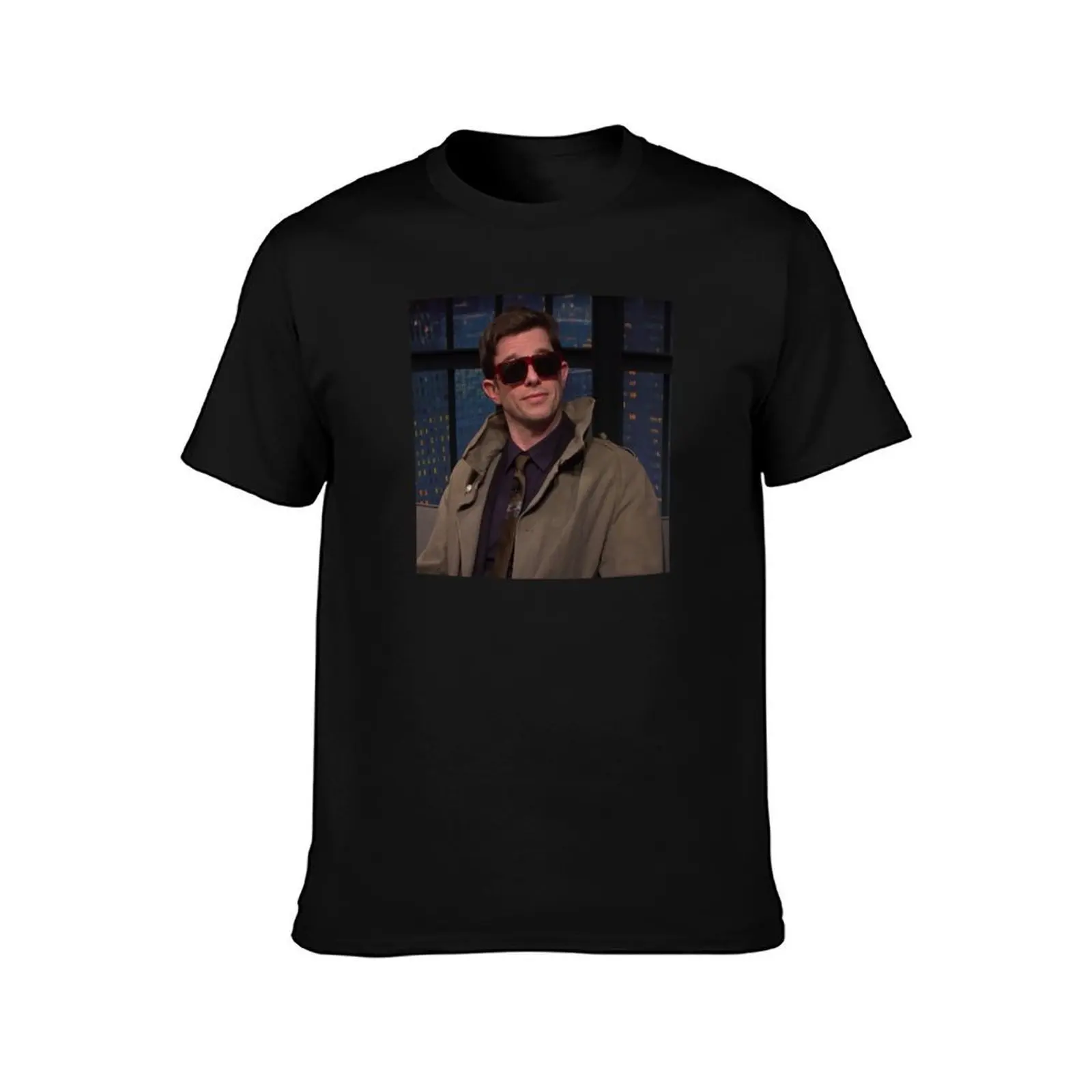 John Mulaney in coat on seth myers T-Shirt Big and Tall Loose Fit T-Shirt