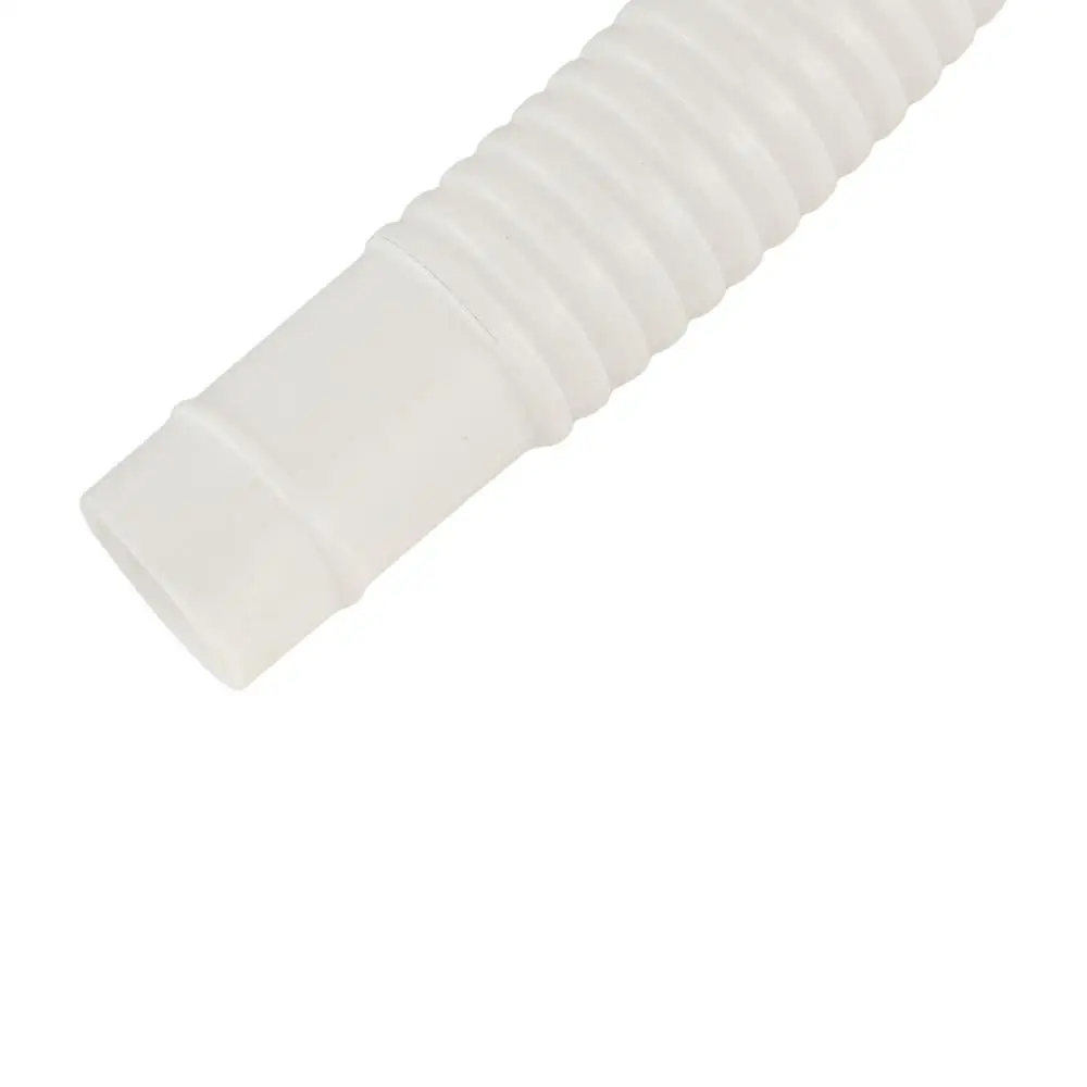 Plastic Washing Machine Inlet Pipe White Portable Air Conditioning Drain Tube with Pipe Clamp Flexible Water Inlet Hose Kitchen