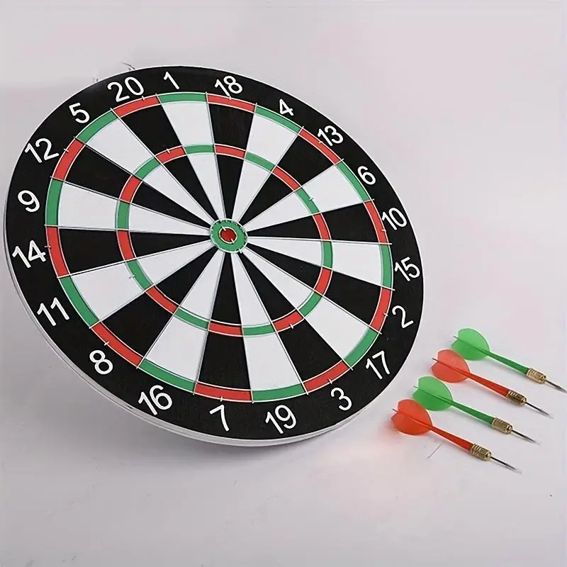 Multi-Specification Grid Dual-Faced Dartboard, Home Outdoor Entertainment, Lightweight Portable Design, Includes Darts Set