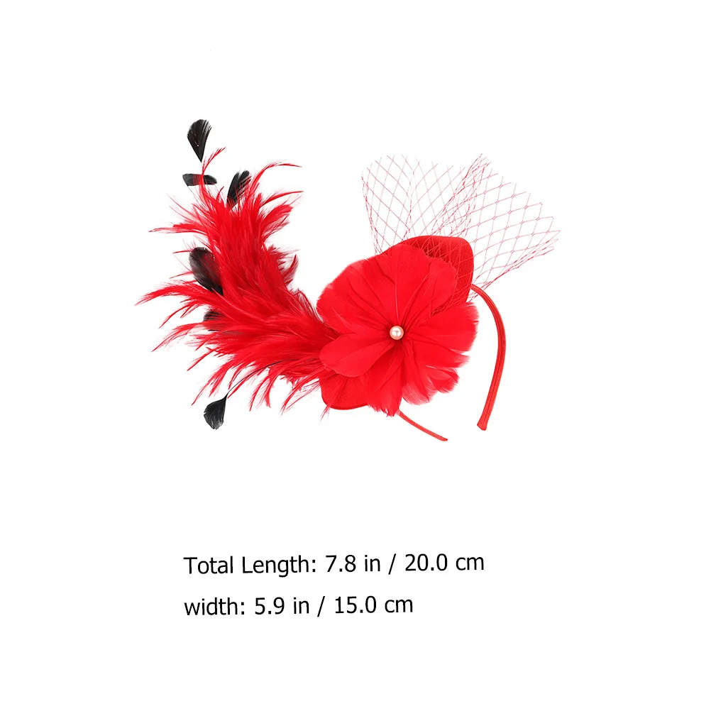 

Bride and Veil Mini Hat Headdress Elegant Mesh Design Party Wedding Banquet Proms Fascinator Headpiece