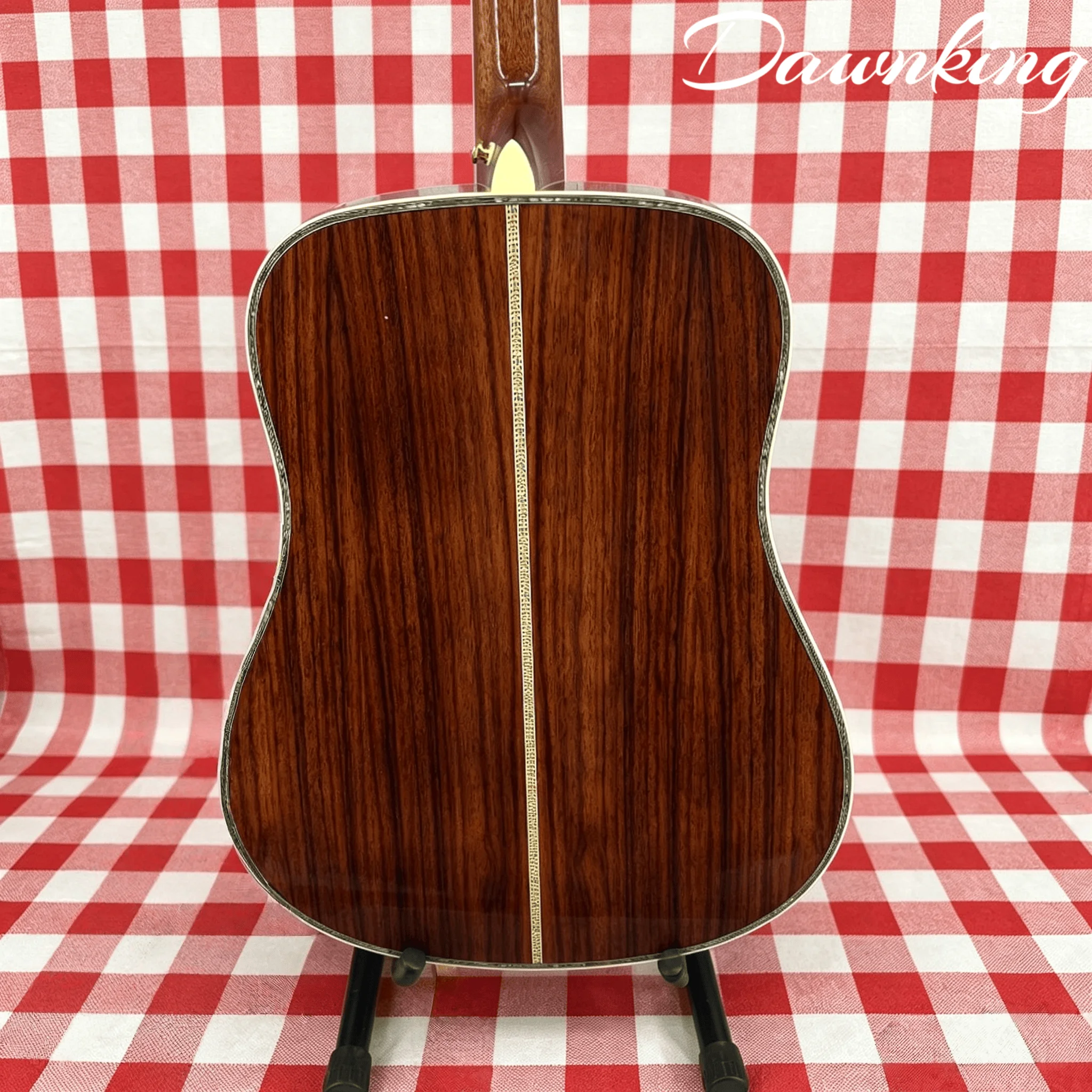 In Stock Luxury Deluxe D Style Folk Acoustic Guitar Mahogany Back&Sides Red Tortoise Pickguard Free Shipping