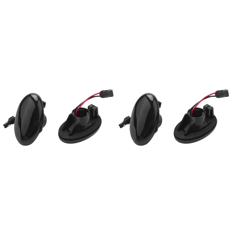 4 шт., автомобильные боковые маркеры, фонарь поворота для Mercedes-Benz Smart W450 W452 A-Class W168 Vito W639 W447, черный