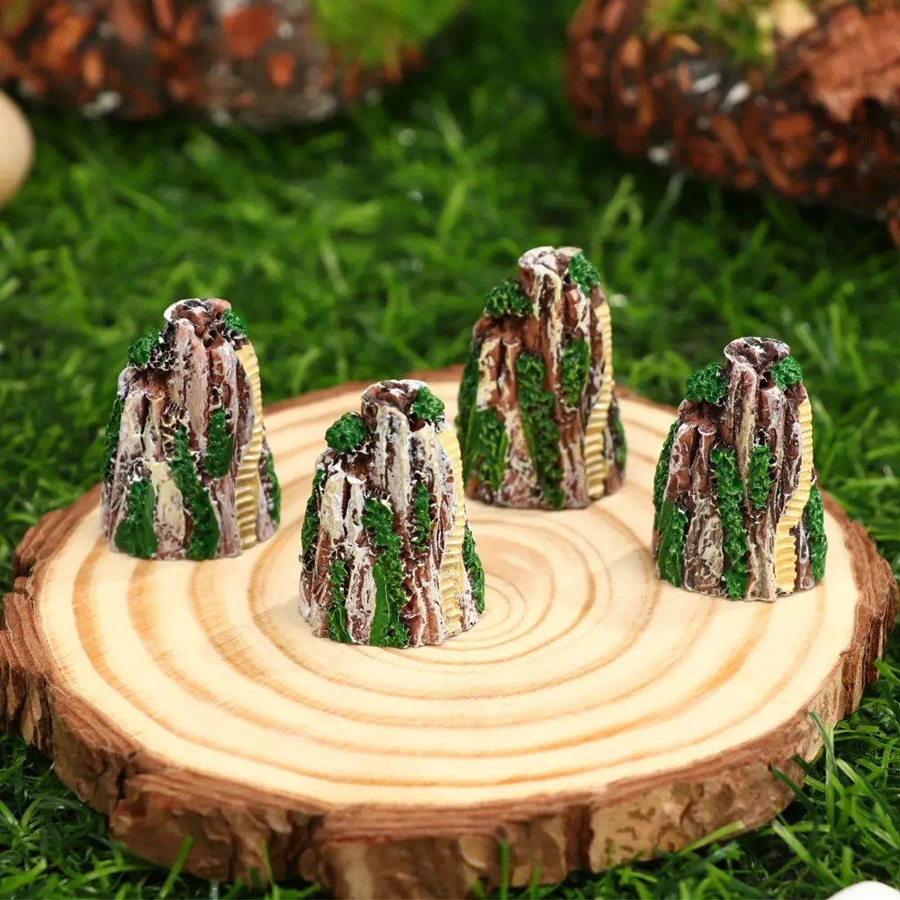 Mini Absorbent Stone Rockery Micro Landscape Fish Tank Simulated Decoration Resin Rockery Bonsai Ornaments Home Desktop Supplies