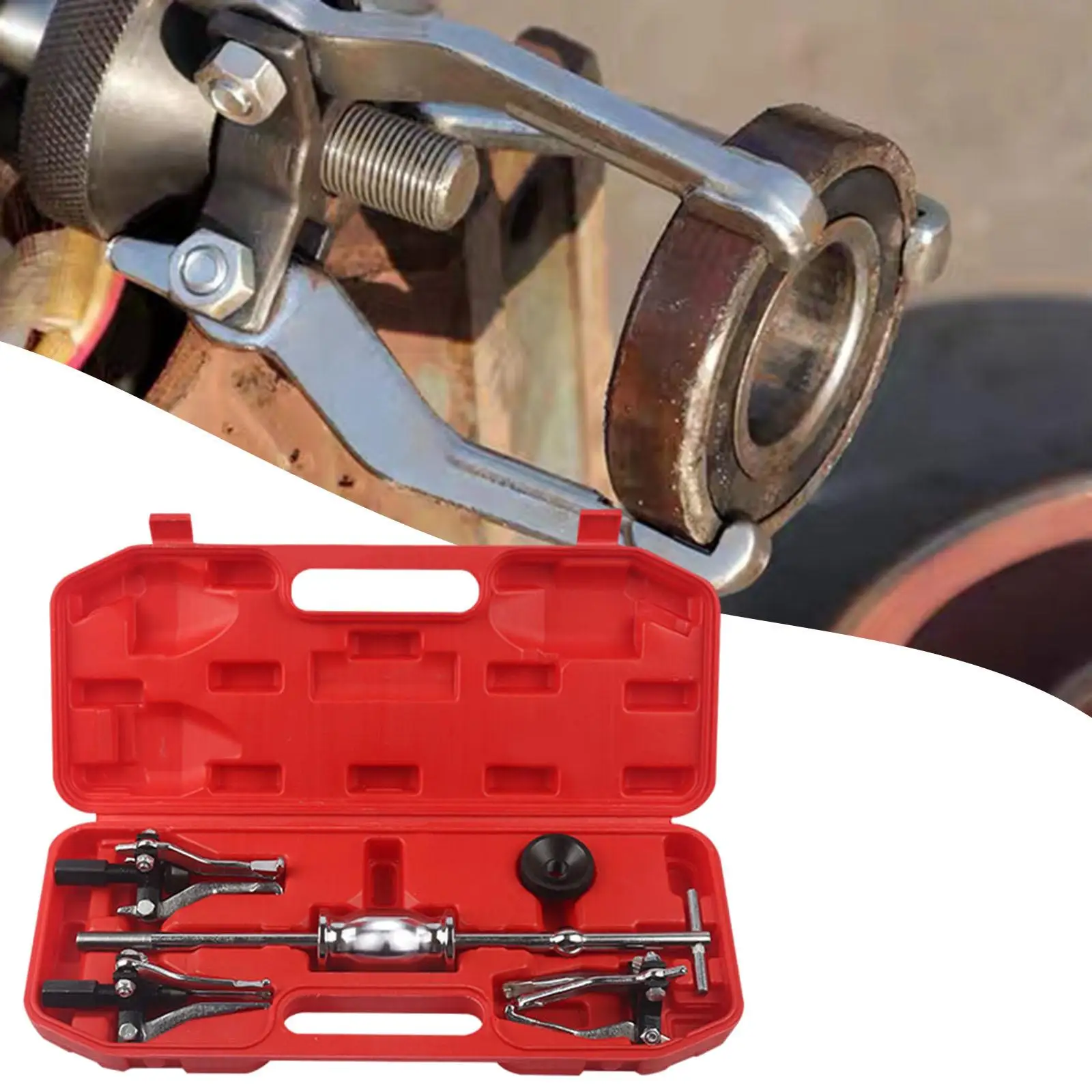 

Комплект прецизионного съемника вмятин, комплект для снятия скользящего молотка с тремя кулачками и подшипником шестерни для обслуживания автомобильной мастерской