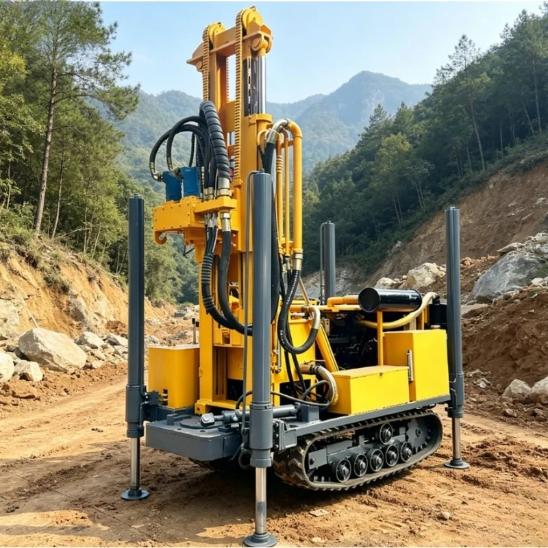Customized 400 Meter Fully Hydraulic Chinese Factory New High Quality Mine Drilling Rig High Efficiency Water Well Drilling Rig