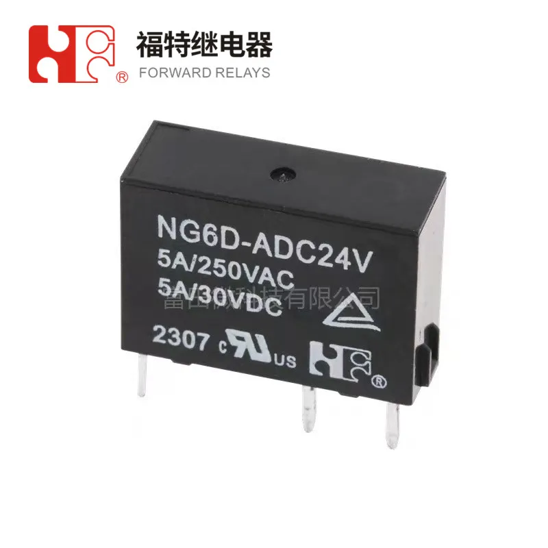 5Pcs FORWARD Relay NG6D-ADC5V NG6D-ADC12V NG6D-ADC24V 4Pin 5A Compatible G6DN-1A-SL-5VDC 12VDC 24VDC Small Power Relay