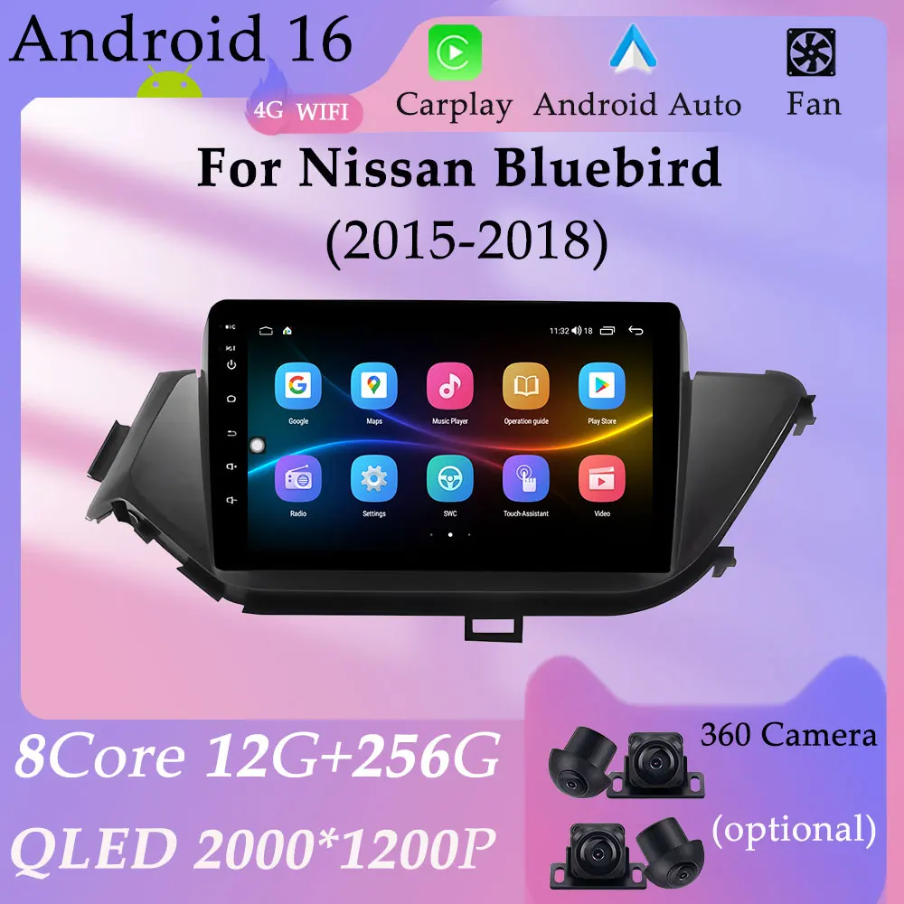 autoradio-multimedia-avec-carplay-sans-fil-android-auto-filaire-gps-navigation-ecran-partage-wifi-dsp-stereo-pour-nissan-bluebird-2015-2018