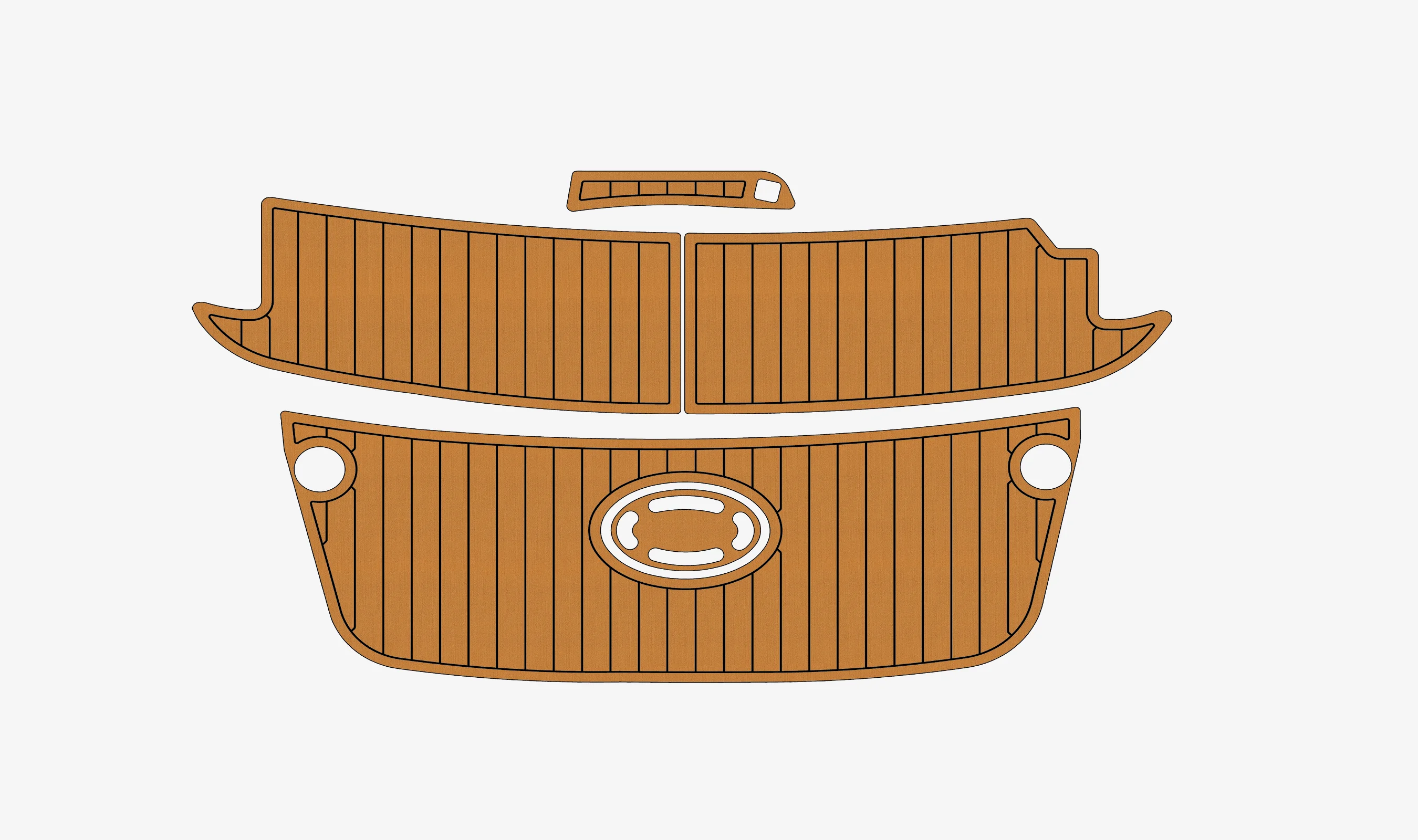 Anti-Skid EVA Faux Teak Self-Adhesive 6mm Boat Decking Pad for 1995 Four Winns 240 Yacht Cockpit Durable Marine Floor