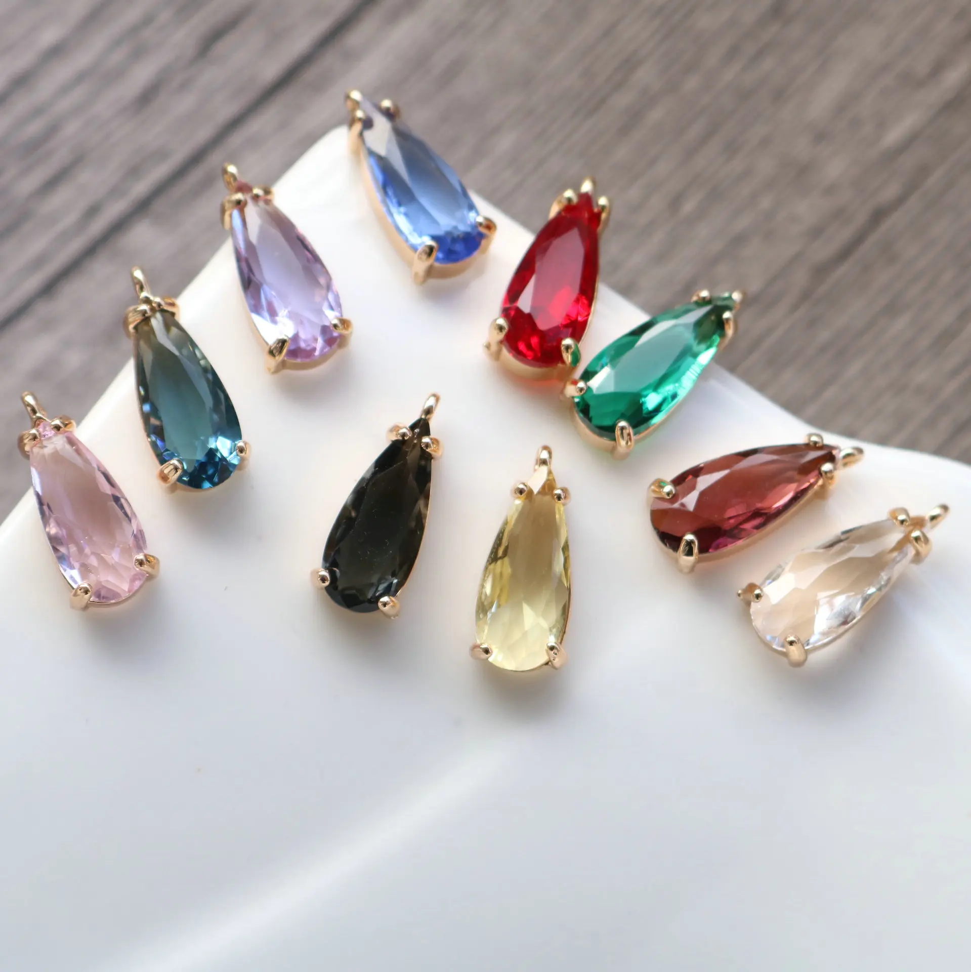 

30pcs/ Bag Jewelry Accessories,hand Made,diy Glass Pendant,jump Ring,jewelry Findings,diy Earring,jewelry Making