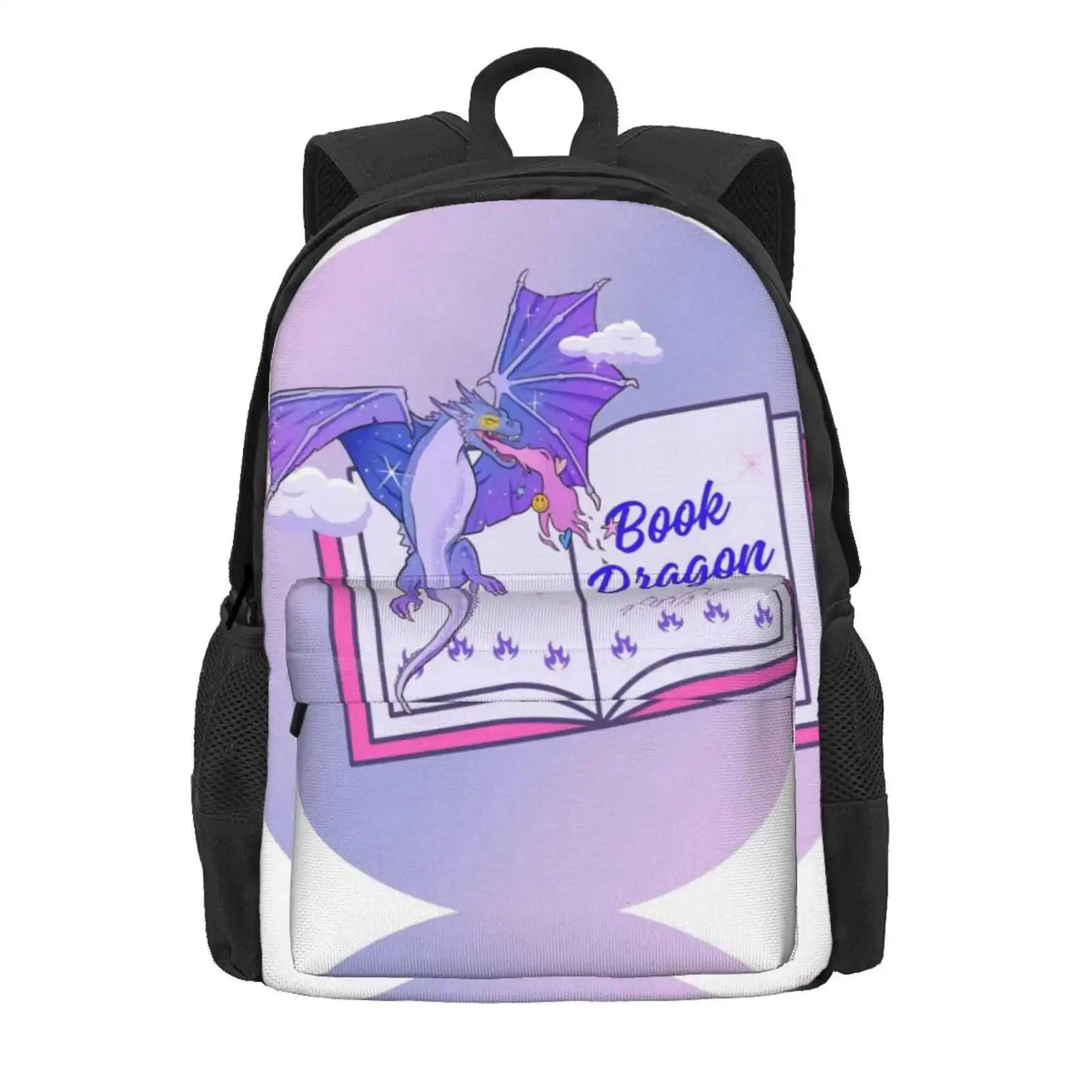 Book Dragon Hot Sale Schoolbag Backpack Fashion Bags Book Lover World Book Day Book Reading Bookworm Avid Reader Bookish For