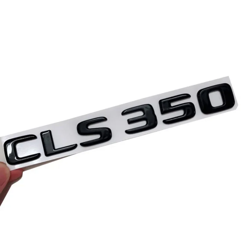 3D ABS glossy black car rear trunk badge letters sticker logo CLS 350 4matic emblem for Mercedes cls350 W218 w219 accessories