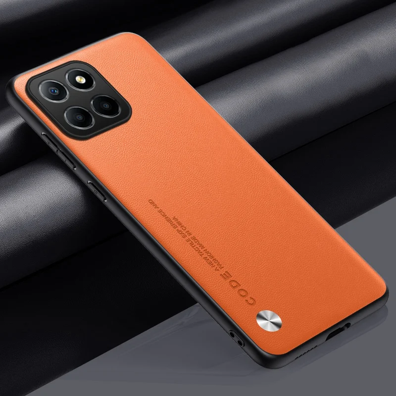 PU Leather Case For Honor X8 5G X6 X6S Back Cover Matte Silicone Shockproof Full Protection Phone Case For Honor 70 Lite