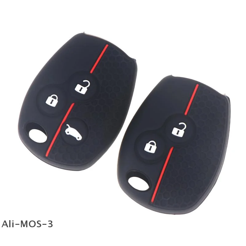 【S】1 قطعة حافظة مفاتيح السيارة السيليكون غطاء مفتاح السيارة عن بعد حامي مفتاح السيارة 2/3 أزرار مفتاح فوب غطاء مفاتيح الملحقات