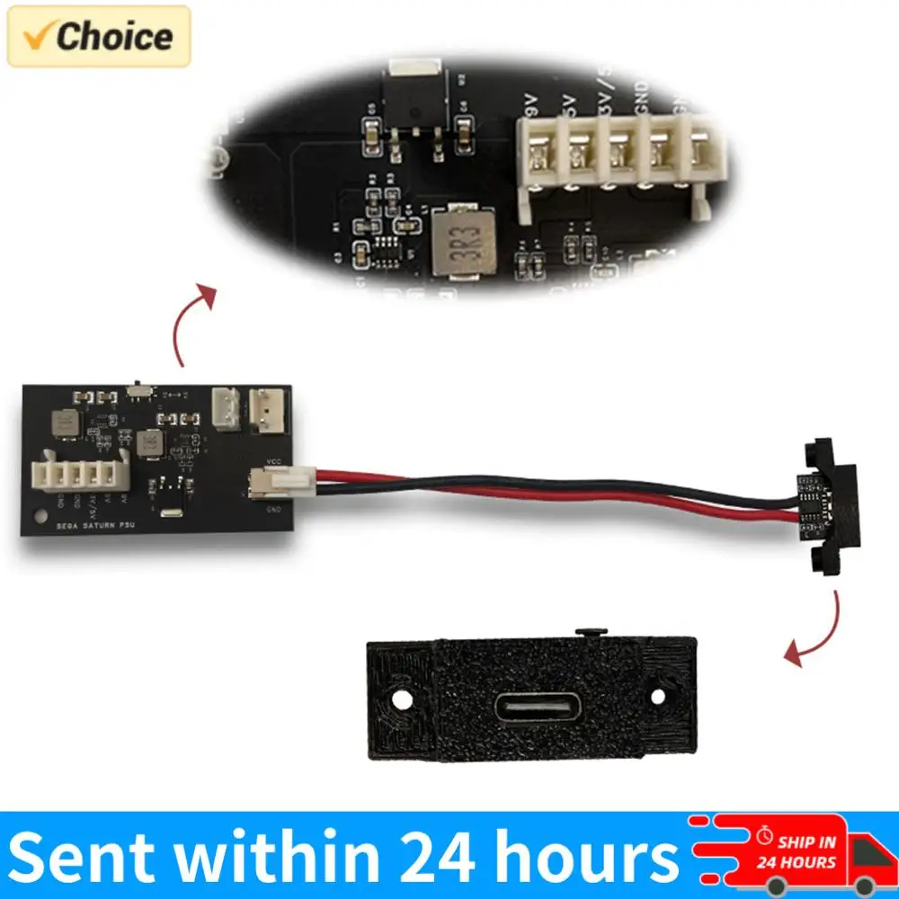 

Модуль питания для Sega Saturn/Dreamcast с интерфейсом Type-C, сменная плата питания, Plug-and-Play для игровых систем