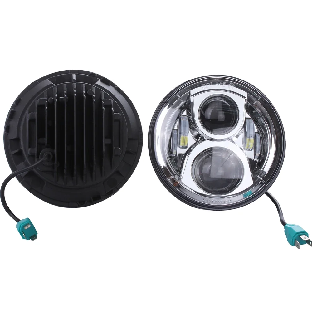 SXMA Chrome LED Head Lamp 7