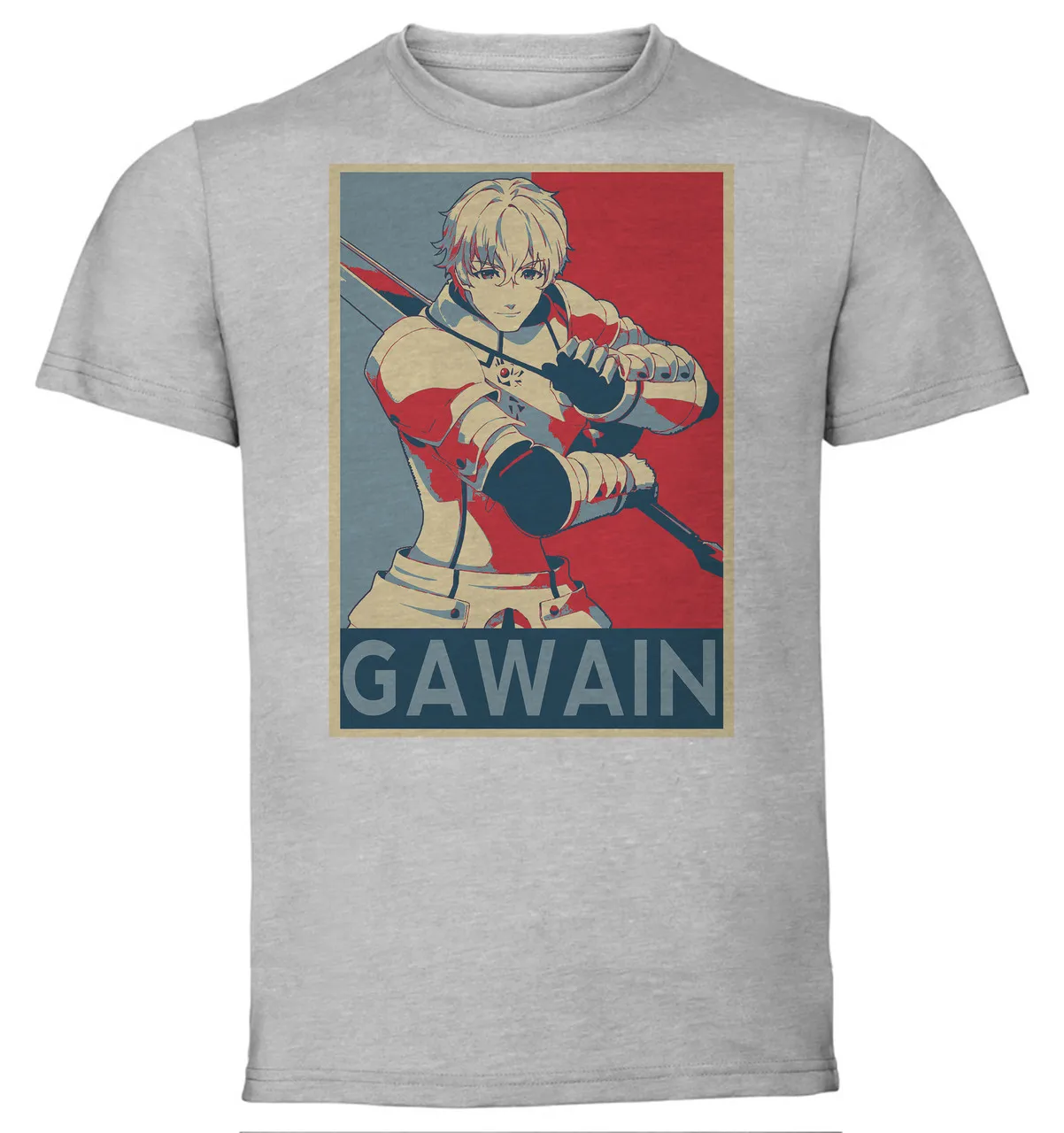 T-Shirt Unisex Grey Propaganda Fate Extra Last Encore Gawain