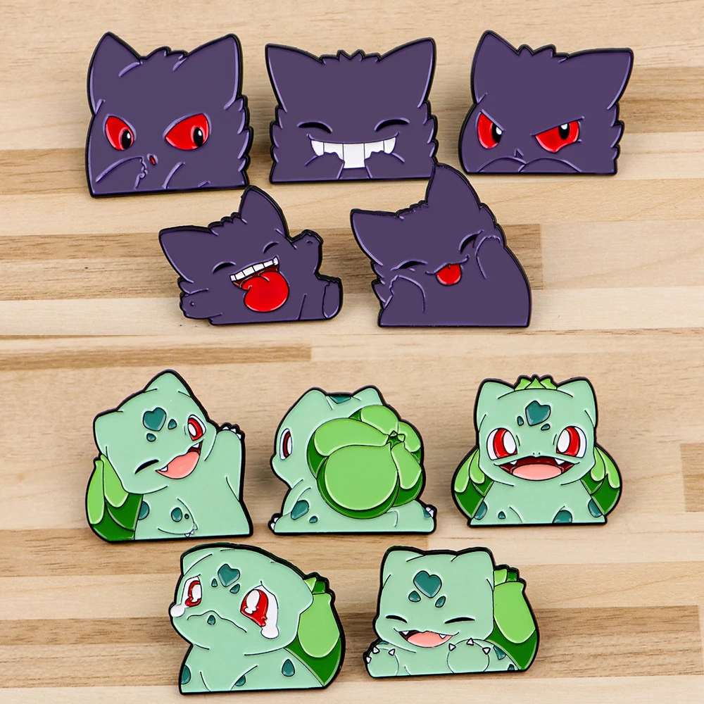 Cute Anime Game Monsters Lapel Pins for Backpacks Men Women's Brooches on Clothes Badges Enamel Pin Jewelry Decorations Toys