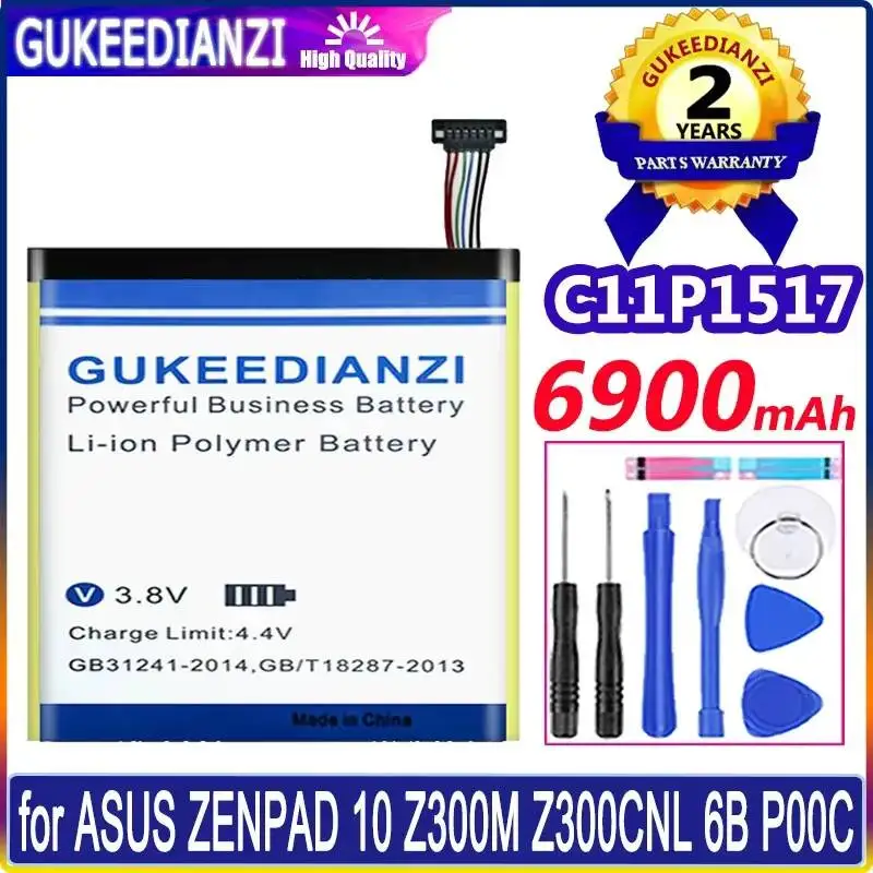 

Аккумулятор для планшета C11P1517 6900 мАч для Asus Zenpad 10 Z300M Z300CNL Z301MFL P028 P00L Z301M Z301MF P00C